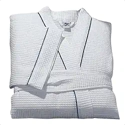 Roupão De Banho Branco Unissex Algodão Piquet Profissional Hotel Teka