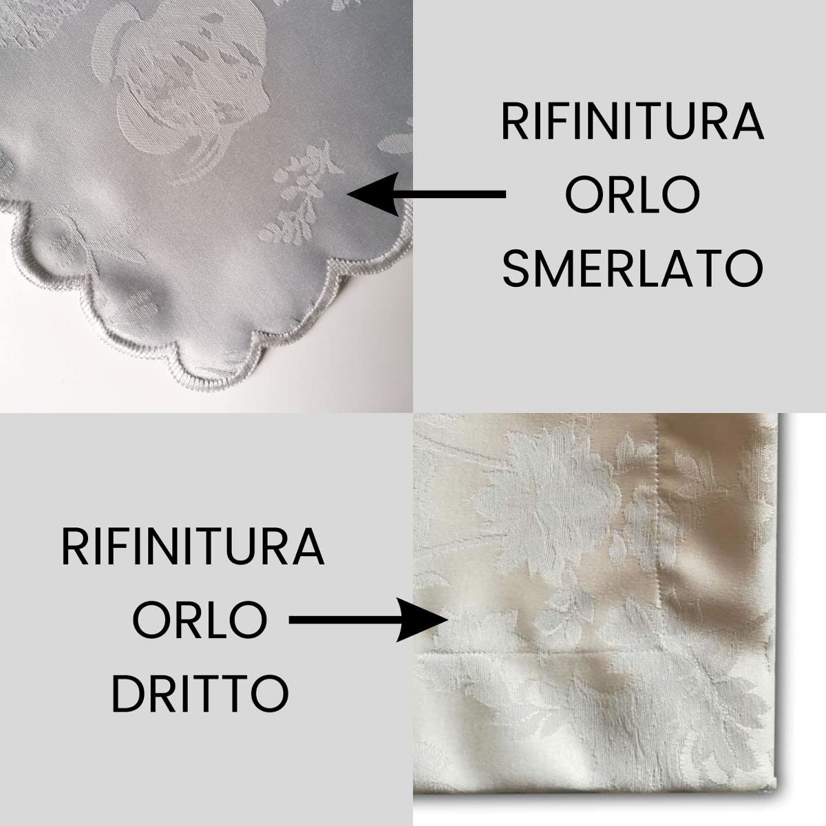 RICAMI FIORENTINI BALDI Tovaglia antimacchia Dora Tinta Unita, Rifinitura Orlo Smerlato. Antimacchia No Stiro. Molto Resistente. Prodotto Artigianale Toscano. Quadrata cm 180x180