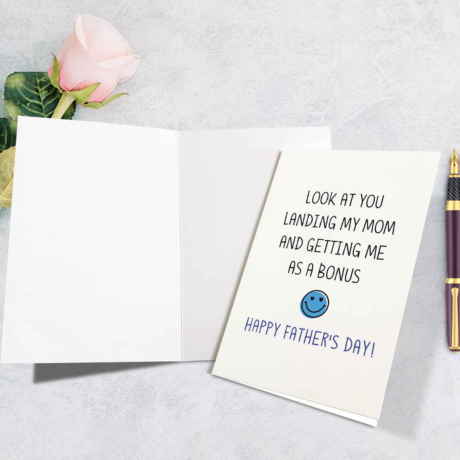 Lustige Vatertagskarte Für Stiefvater – Mit Spruch 'I Know You'll Always Have My Back'