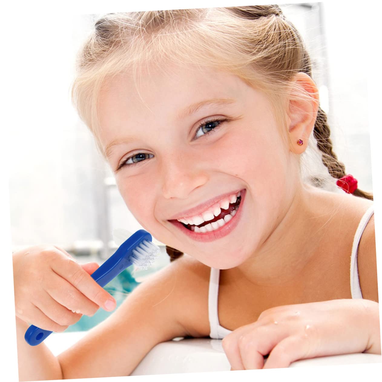 30pezzi Spazzolino Per Adulto Doppia Testa Per Igiene Orale e Pulizia Dentiere Facile Da Usare e Portatile Colori