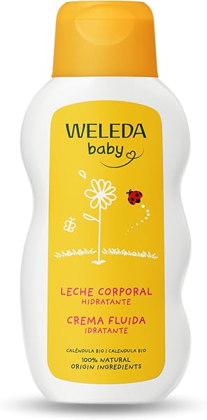 Leche Corporal de Caléndula Weleda para Bebé: Nutrición suave para la piel delicada.