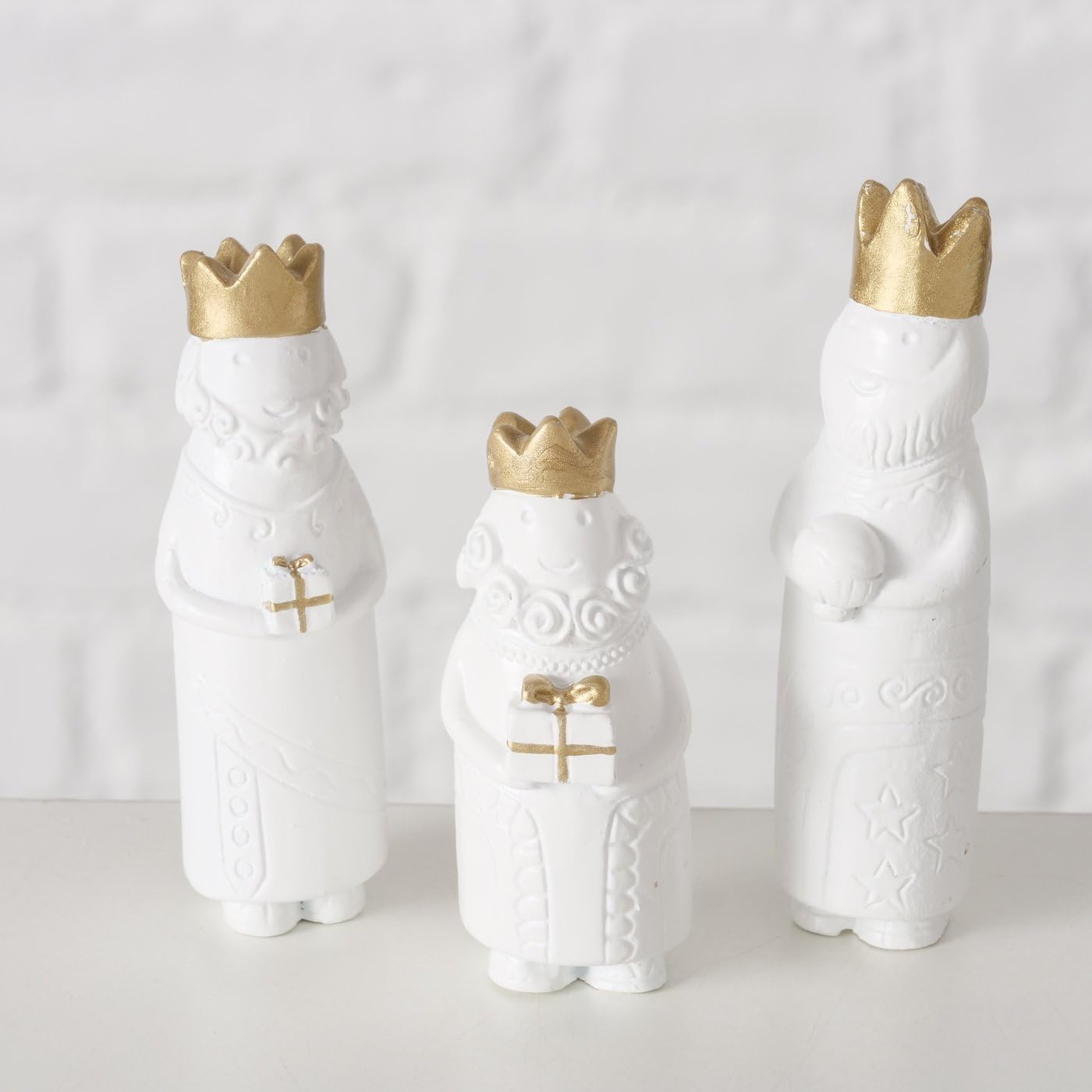 Boltze Home Crèche de Noël minimaliste de l'OTAN, 11 figurines