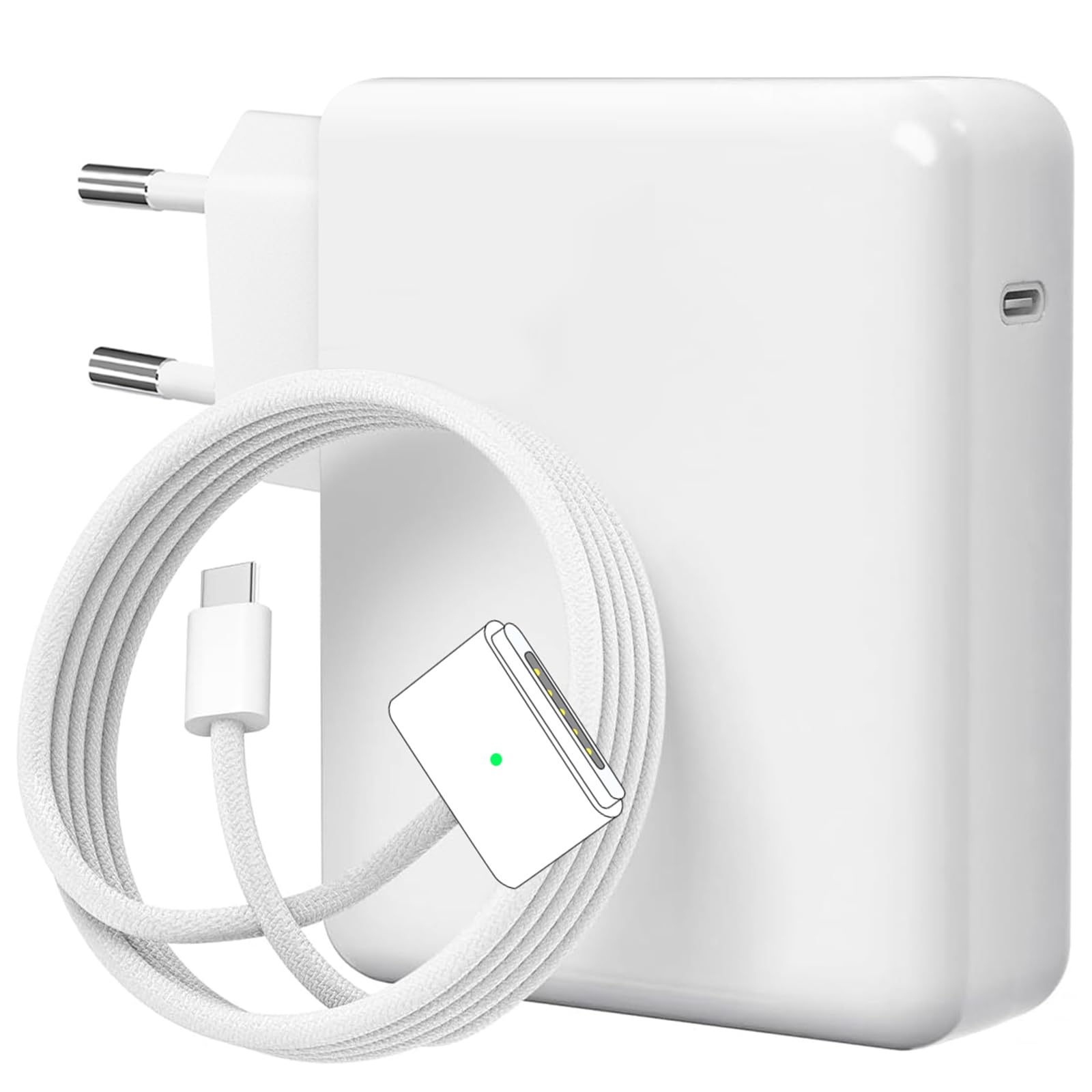 Chargeur Mac Book Air Pro 70W USB-C avec câble de 2m pour MacBook Air et Pro