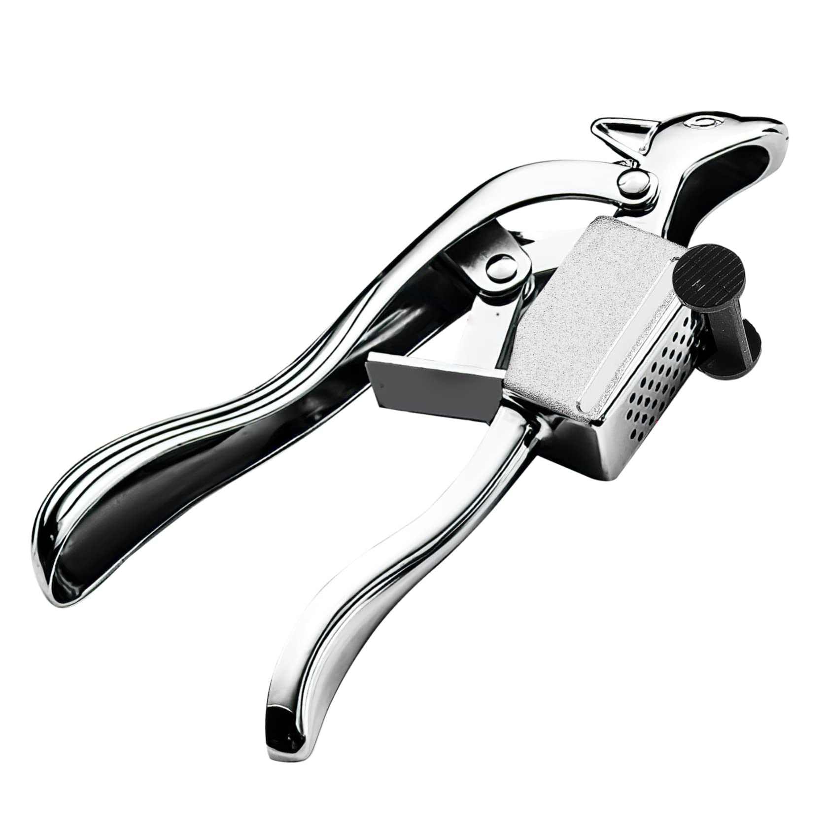JECOMPRIS Stainless Steel Garlic Press Mincer Manual Garlic Crusher with Easy Clean Detachable Design Kitchen Tool for Quick Garlic Preparation Long Lifespan No Odor Residue