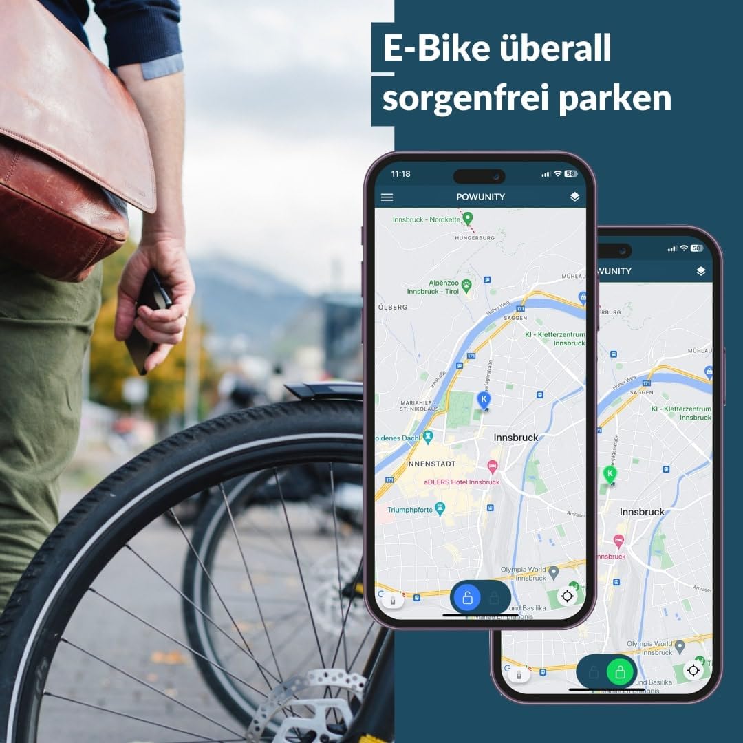 GPS-Tracker für E-Bikes — Bosch Generation 2/3 kompatibel, lückenlose GPS-Übertragung in Europa — Diebstahlschutz, Echtzeit-Tracking mit Handy-App — inkl. SIM & Zusatzakku