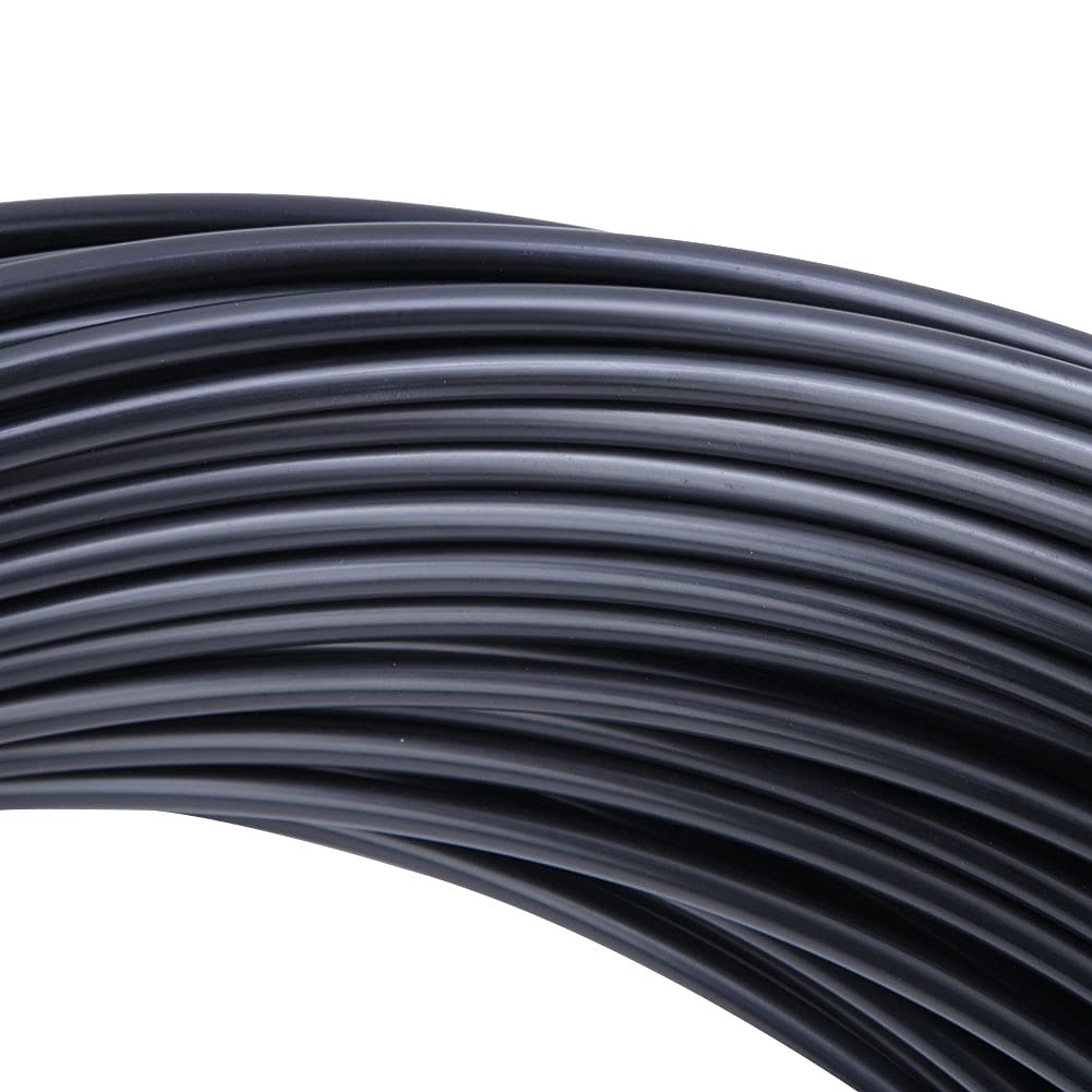 SCHWARZER NYLON-HOCHDRUCK-PNEUMATISCHER SCHLAUCH, FLEXIBLER ROHR, LUFT-WASSER, 100 m (6 * 1 schwarz*100M = 6 * 4 schwarz*100M)