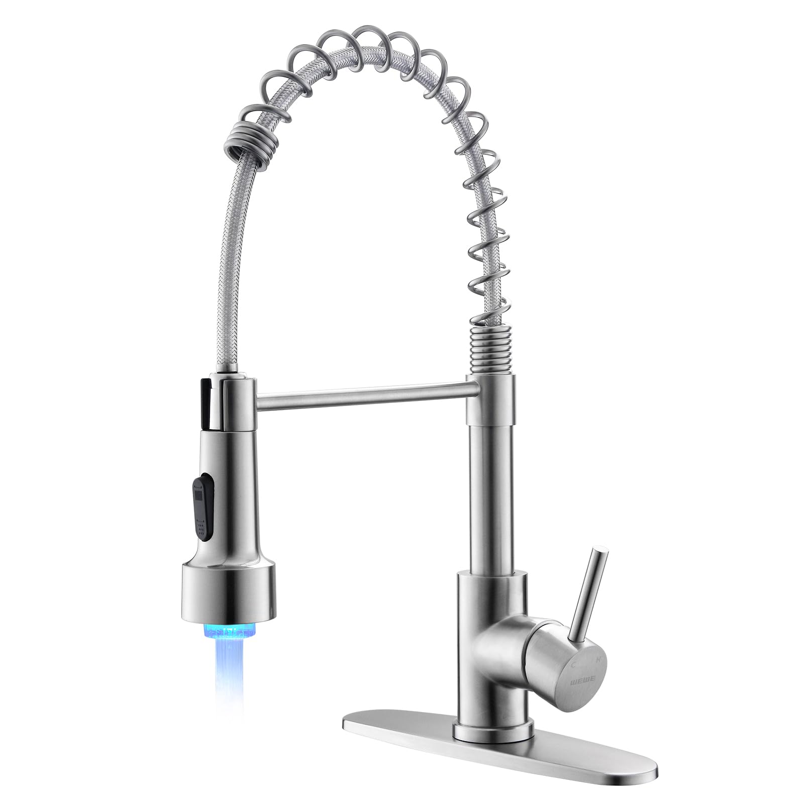 Robinet de cuisine WEWE mitigeur led en acier inoxydable pour moderniser votre évier