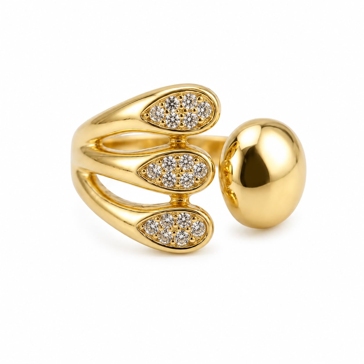 Fashion Stylish Rings for Women and Girls (Golden)-picture-37
