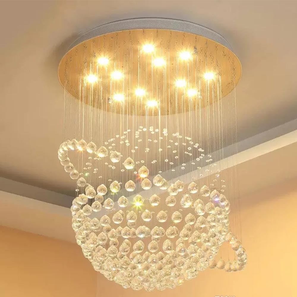 Led Light Crystal Ceiling Lights Flush Mount Modern