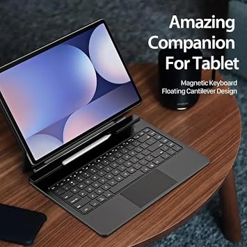Magic Keyboard Touchpad Compatible with Fogy Samsung Galaxy Tab S8 Ultra /S9 Ultra/S10 Ultra 14.6 inch Turkish Pen Split Light Keyboard Case SM-X920