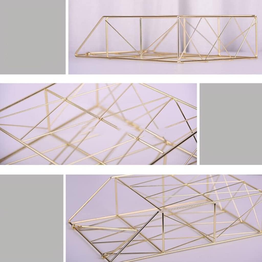 HBJWOV Metal Storage Basket Wall Hanging Rack Net Iron Desk Magazine Newspaper Organizer Decoration Holder