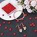 SUNNYCLUE 1 Box 80pcs Valentine Flower Bead Bulk 10mm Rose Beads Cinnabar Carved Gemstones Detailed Red Lovely Cute Flowers Shaped Bead for Jewelry Making Wedding Anniversary Accessories DIY Crafts