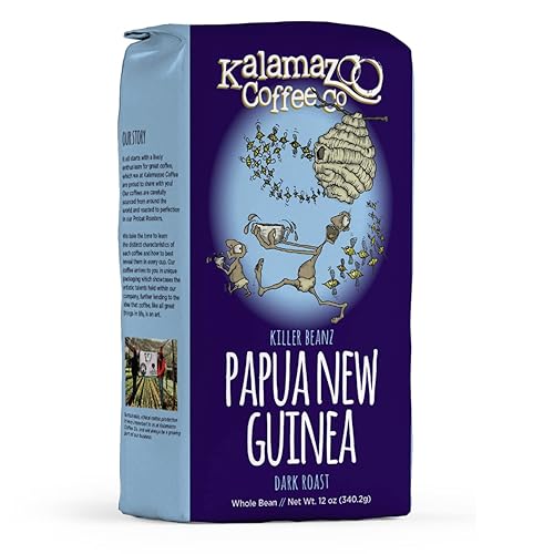 Miniatura 6 de KALAMAZOO COFFEE COMPANY Café en grano entero de chocolate con almendras y cereza - Café con sabor a gema en un tallo  Bolsa de 12 onzas (paquete de