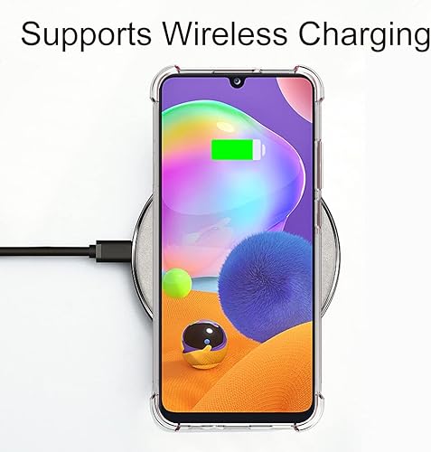 Miniatura 4 de Osophter Funda para Galaxy A32 5G para niñas y mujeres, diseño floral floral con protector de pantalla, absorción de golpes, funda de goma TPU