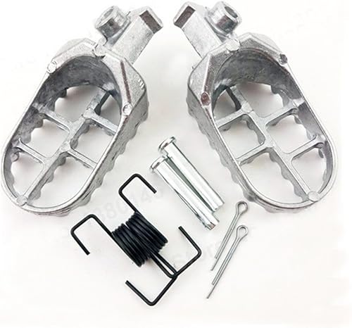 Vista 16 de FLYPIG Estriberas de aluminio Estriberas Reposapiés Reposapiés para Dirt Bike 50 70 90 110 PW50 TW200 XR50R CRF70 CRF80 CRF100F TT225S Negro
