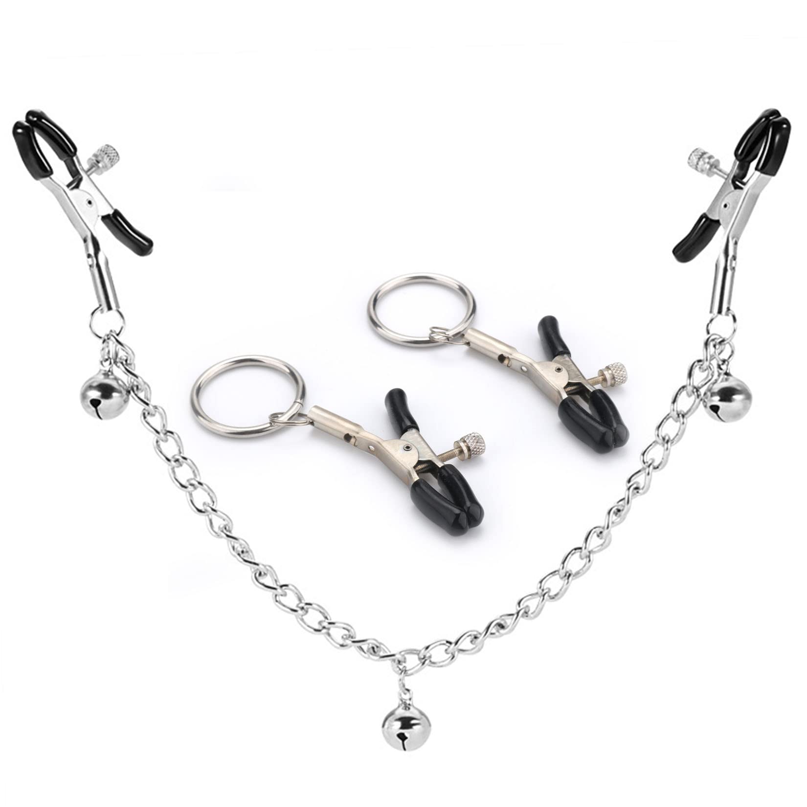 Amazon | TSUBASI 乳首クリップ ニップルクリップ 鈴 チェーン付き 乳首開発 乳首責め 女性用 smグッズ 乳首攻め アダルトグッズ  女性 クリ 乳首 クリップ Smプレイ レディース 乳首アクセサリー 2点セット 乳首クリップ セット2 | TSUBASI | SM