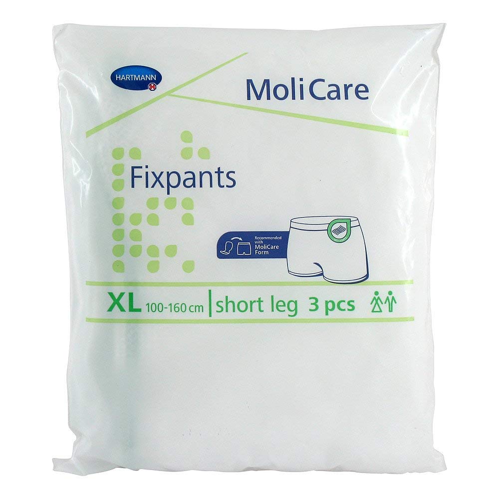 MolicareFixpants XL Short Leg Fixierhose für Inkontinenzvorlagen, 3 pcs. Fixation Pants