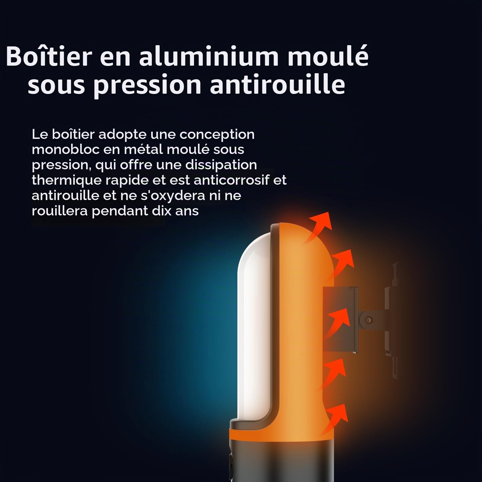 EVERSECU Caméra murale étanche à double objectif, vidéo 3K, projecteur 1200 lm, audio bidirectionnel, suivi automatique PTZ, prend en charge ONVIF et RTSP et Alexa, stockage Cloud/SD, caméra de