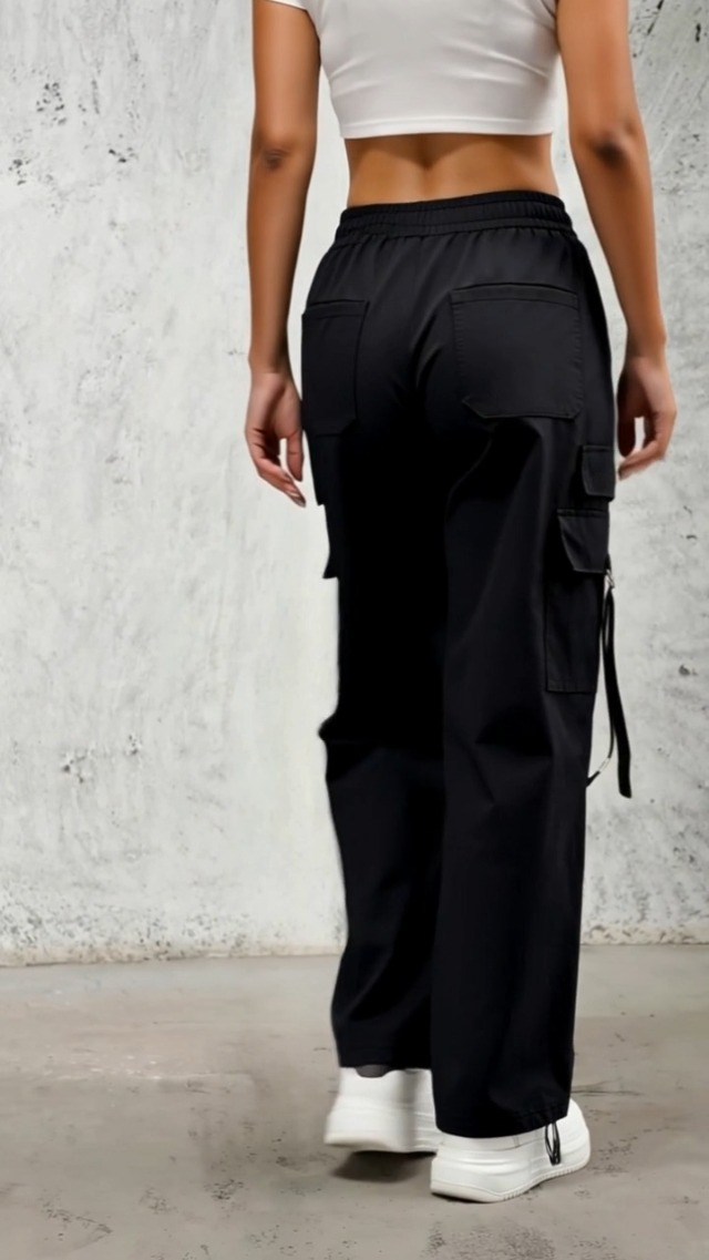 Buy LERIYA Fashion Women's Regular Fit High Rise Trouser | Cargo