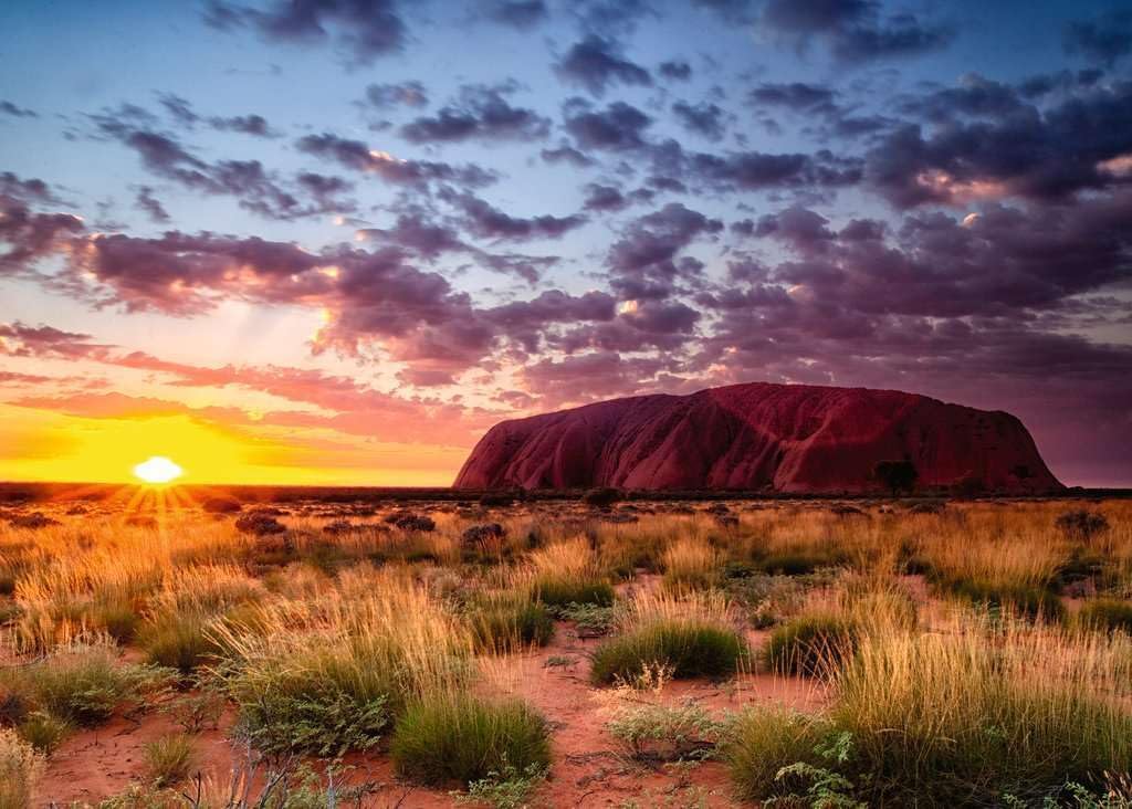 Ravensburger Beautiful Places - Ayers Rock, Australia - 1000 Piece Jigsaw Puzzle | Stunning Natural Wonder | Softclick Technology | FSC-Certified Materials