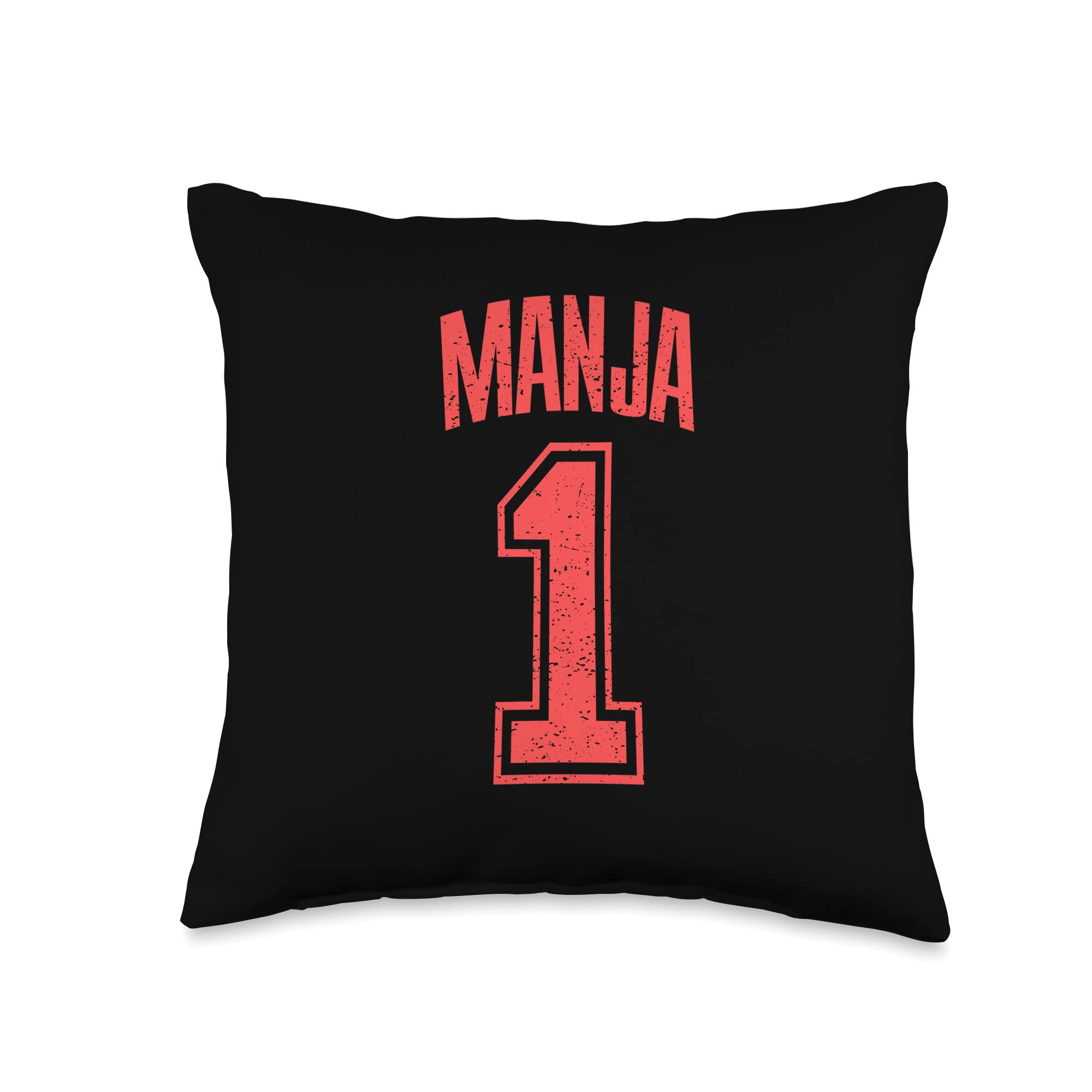 Manja Supporter Number 1 Biggest Fan Throw Pillow