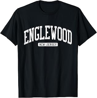Englewood New Jersey NJ JS03 College University Style T-Shirt