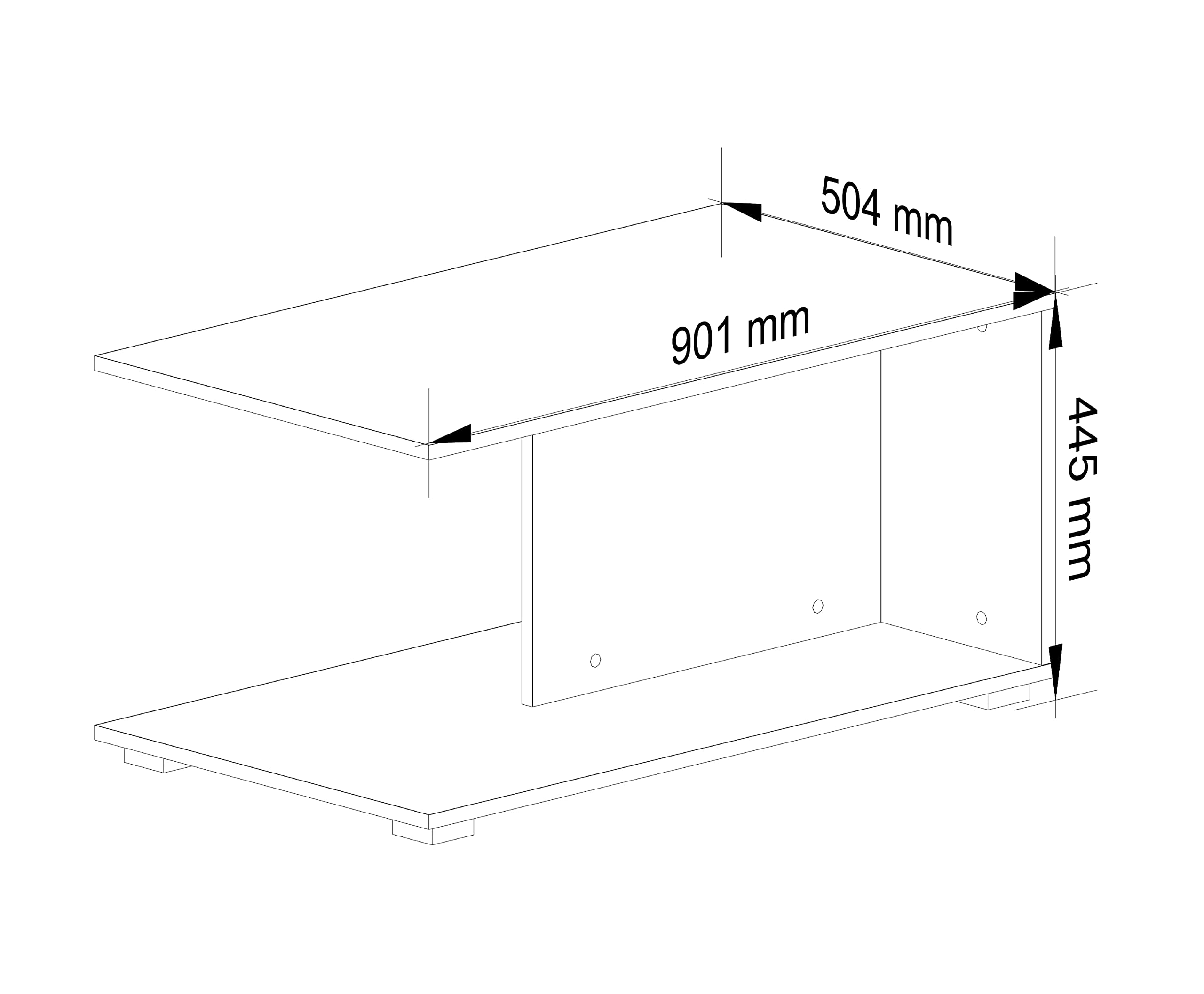 Mesa Centro Elevable Mesa De Café ADGO 90x51x43 Cm - Diseño Moderno Con Estantes De Almacenamiento Mesa Con Estantes Salón