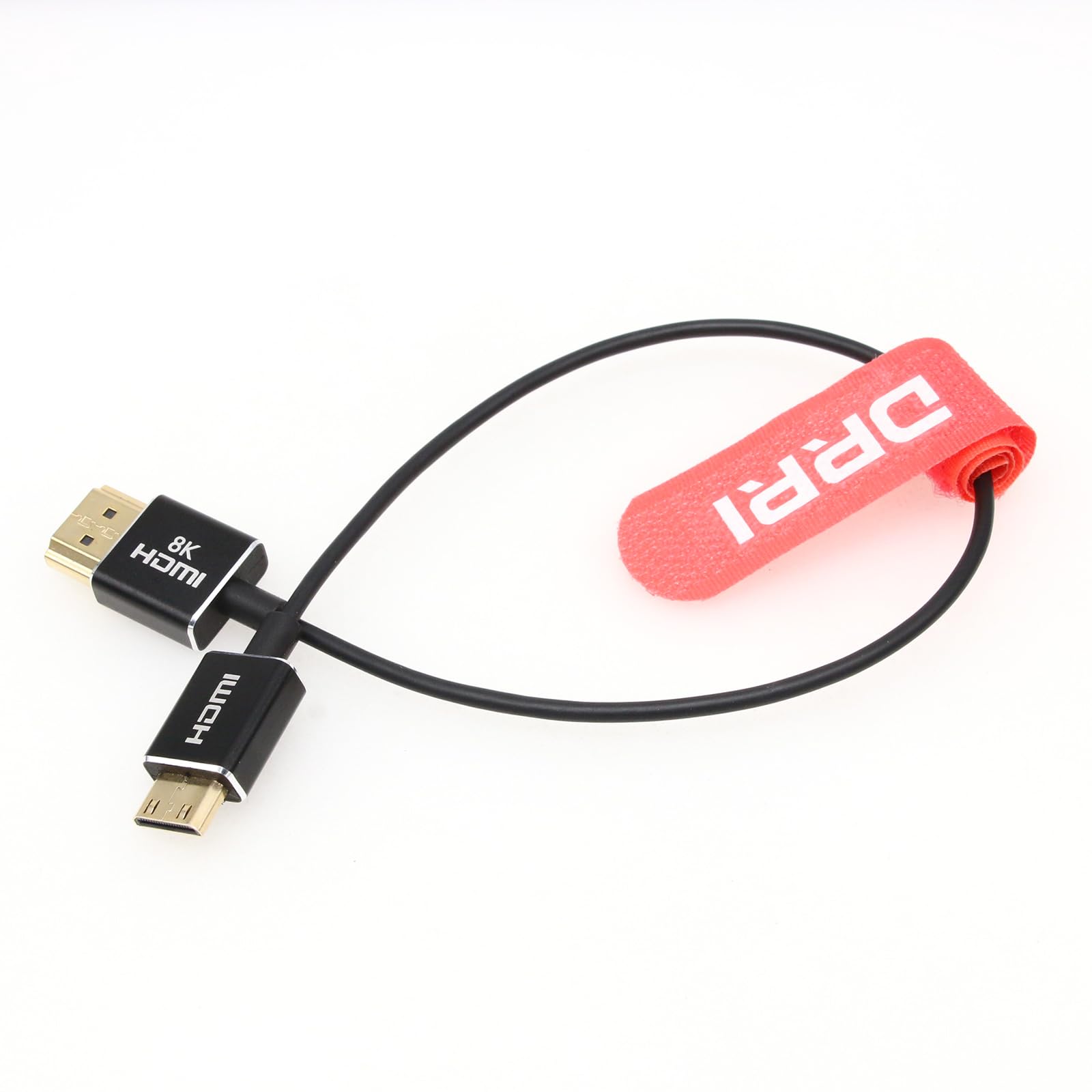 DRRI High-Speed 8K@60Hz 4K@120Hz Mini HDMI to Full HDMI 2.1 Thin Cable for Sony F55 A7S3 A74 Nikon Z5 Z6 Z7 BMPCC4k to Atomos Ninja Monitor - Image 4