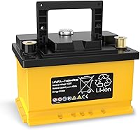 ECIENWELL 12V 40Ah LiFePO4 Car Battery 660CCA 100RC IP66 Waterproof H5 H6 H7 Deep Cycle Start-Stop for Cars Trucks