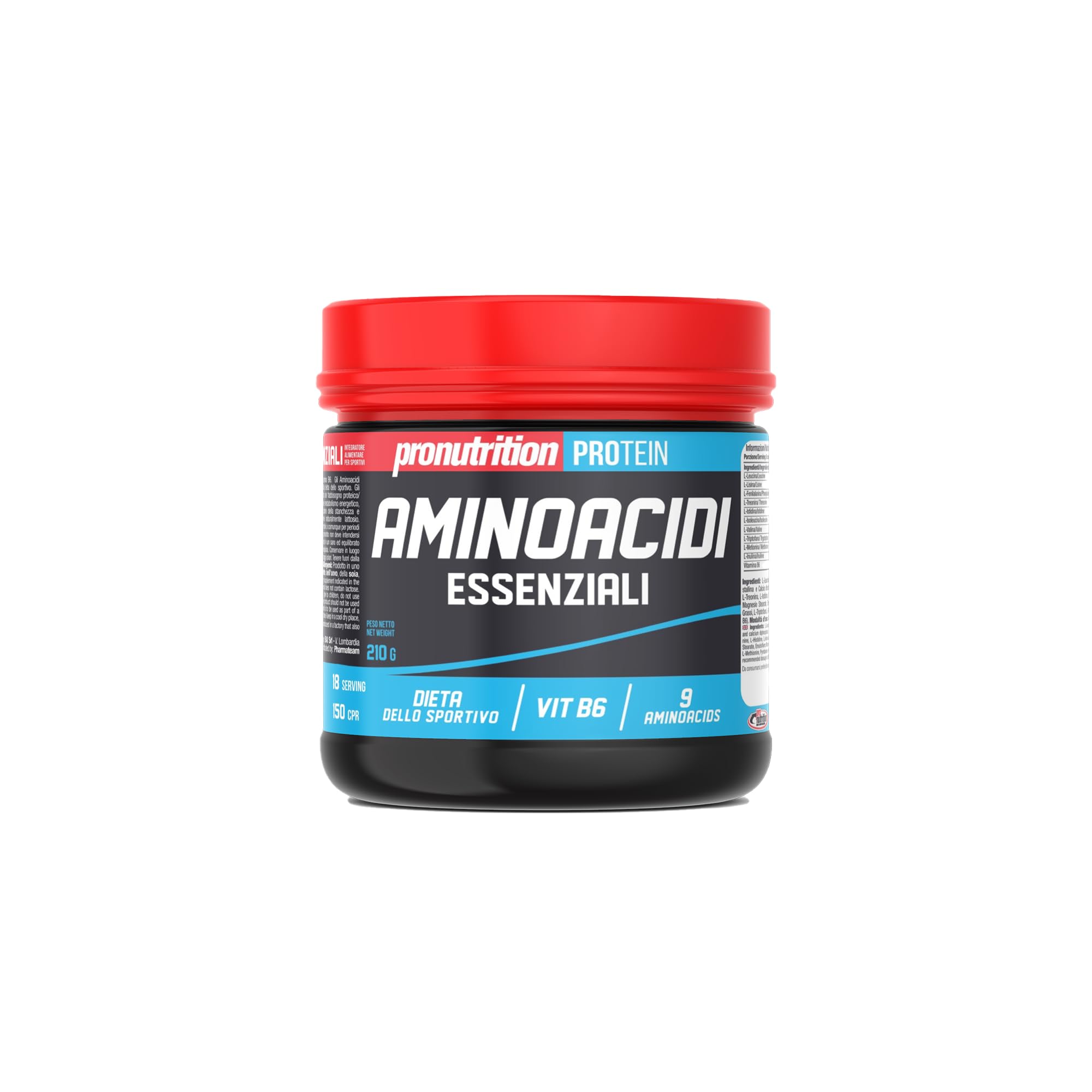 PRO NUTRITION Aminoacidi Essenziali 240 cpr, Integratore Alimentare, Riduzione della Stanchezza, Diminuzione dell’Affaticamento dell’Organismo, Azione Energetica, Bilancio Azotato Positivo - Vitamin