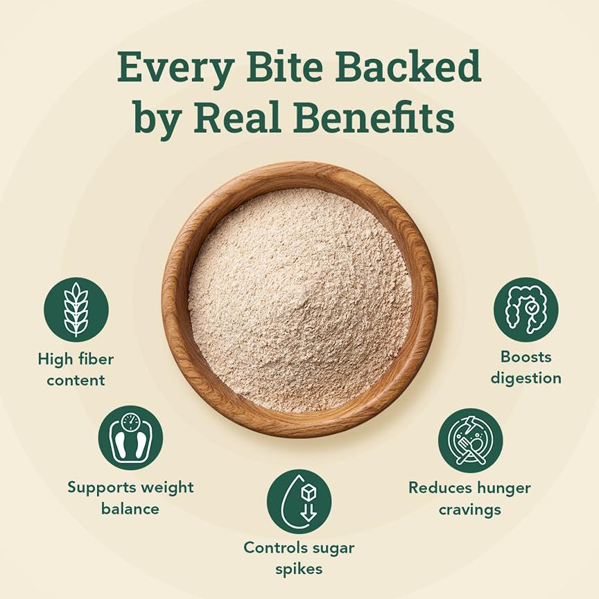 Image of Anveshan Cold-Pressed Khapli Multigrain Atta (5Kg) | Low GI Flour with 50% Emmer Wheat & 6 Supergrains | High Fiber, High Protein | Supports Easy Digestion & Blood Sugar Balance