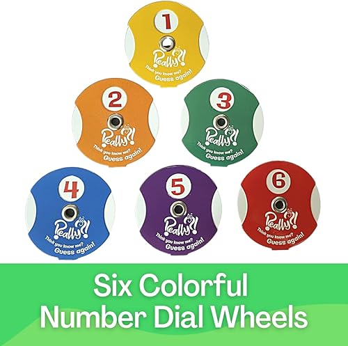 Miniatura 3 de Really?! Juego de 6 ruedas giratorias con números del 1 al 6 para múltiples usos, rojo, naranja, amarillo, verde, azul, morado, aprende números y