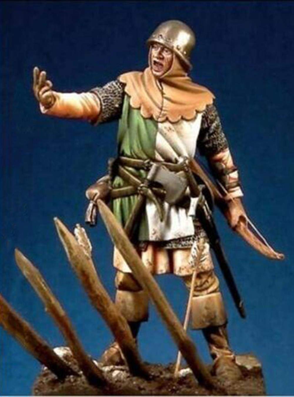 XINGCHANG 1/32 54Mm Hombre Antiguo Guerrero con Base Kits De Modelo De Figura De Resina En Miniatura Gk Sin Montar Sin Pintar