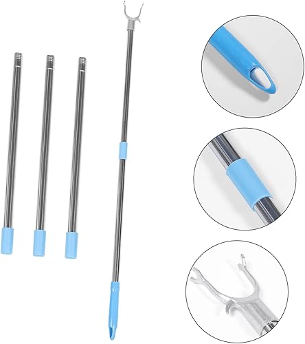 Miniatura 8 de LABRIMP Perchero de ropa resistente Percha de acero inoxidable Perchas retráctiles Perchas de ropa Poste de ropa de acero inoxidable Percha de ropa