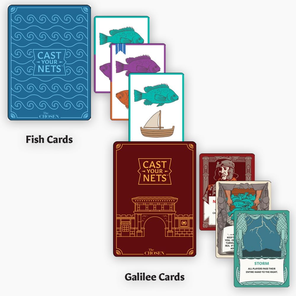 The Chosen Cast Your Nets Card Game – Exciting Christian Game Inspired, Family Fun and Faith for Ages 8+