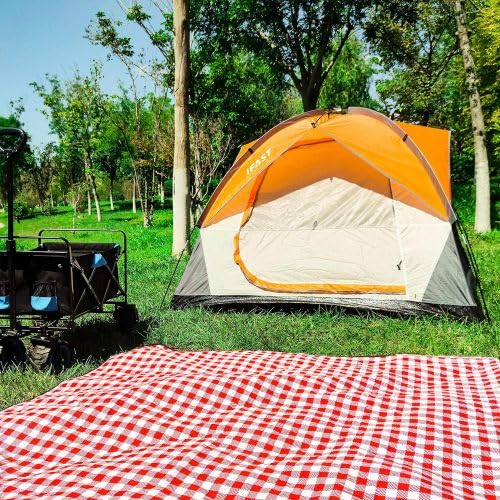 Carpa Familiar para 2-3 Personas, Impermeable Naranja miniatura 3