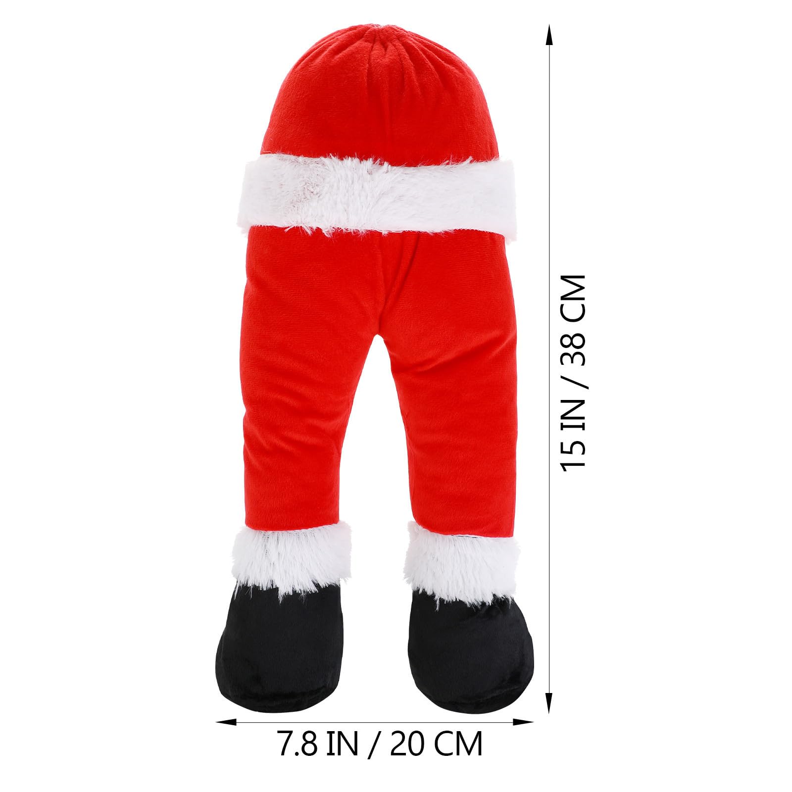 Zerodeko Adorno de Árbol de Navidad para Fiesta y Hogar Decoración Creativa y Divertida de Papá Noel Rojo de Tela en Temporada Navideña