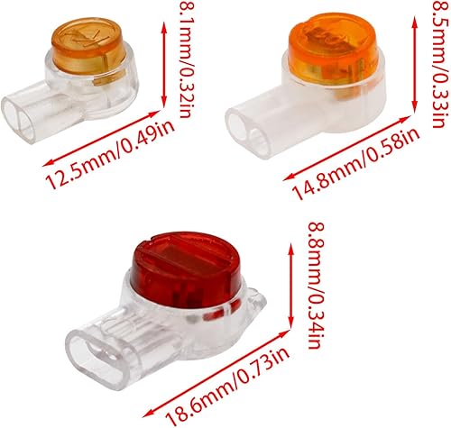 Miniatura 4 de VAKTOK - 150 conectores de línea telefónica impermeables, puertos de empalme a tope de cable de teléfono de datos (UYK1+UY2K2+URK3)