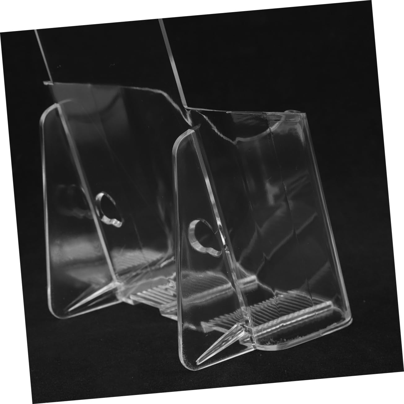Transparenter Prospektständer aus Acryl, 6 Stück für Faltblätter | A4-dreifachformat, Einlagige Ausführung, Tisch und Schreibtischplatzierung, Professionelles Erscheinungsbild
