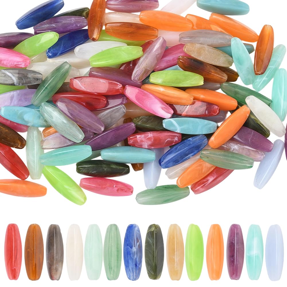 Perles tubulaires acryliques lisses pour apprendre à créer facilement des colliers sans nœuds