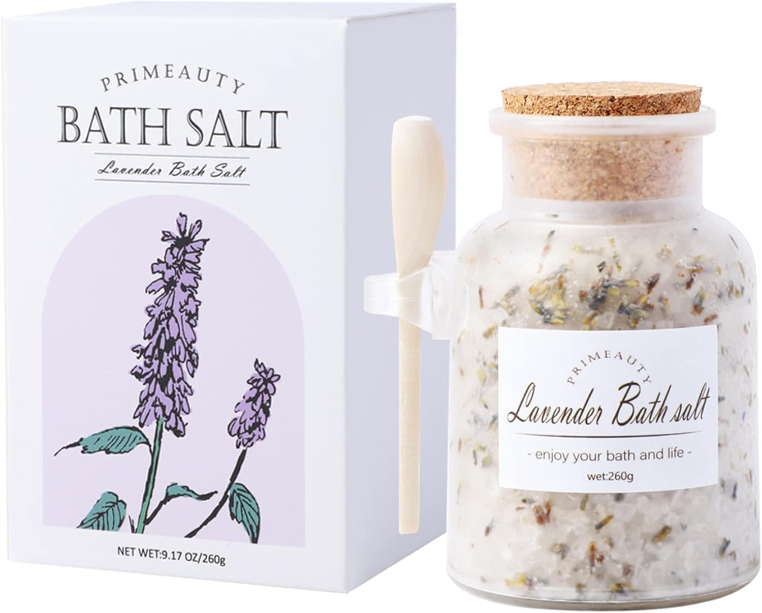 Bath Salt,Himalayan Lavender Dead Sea Salt,Lavender Essential Oil,Cleanse,Revitalize,Relaxing,Stress Relief,and Soothes Skin,Best for Good Sleep(260g 9.17oz) Bath Salt,Himalayan Lavender Dead Sea Salt,Lavender Essential Oil,Cleanse,Revitalize,Relaxing,Stress Relief,and Soothes Skin,Best for Good Sleep(260g 9.17oz)