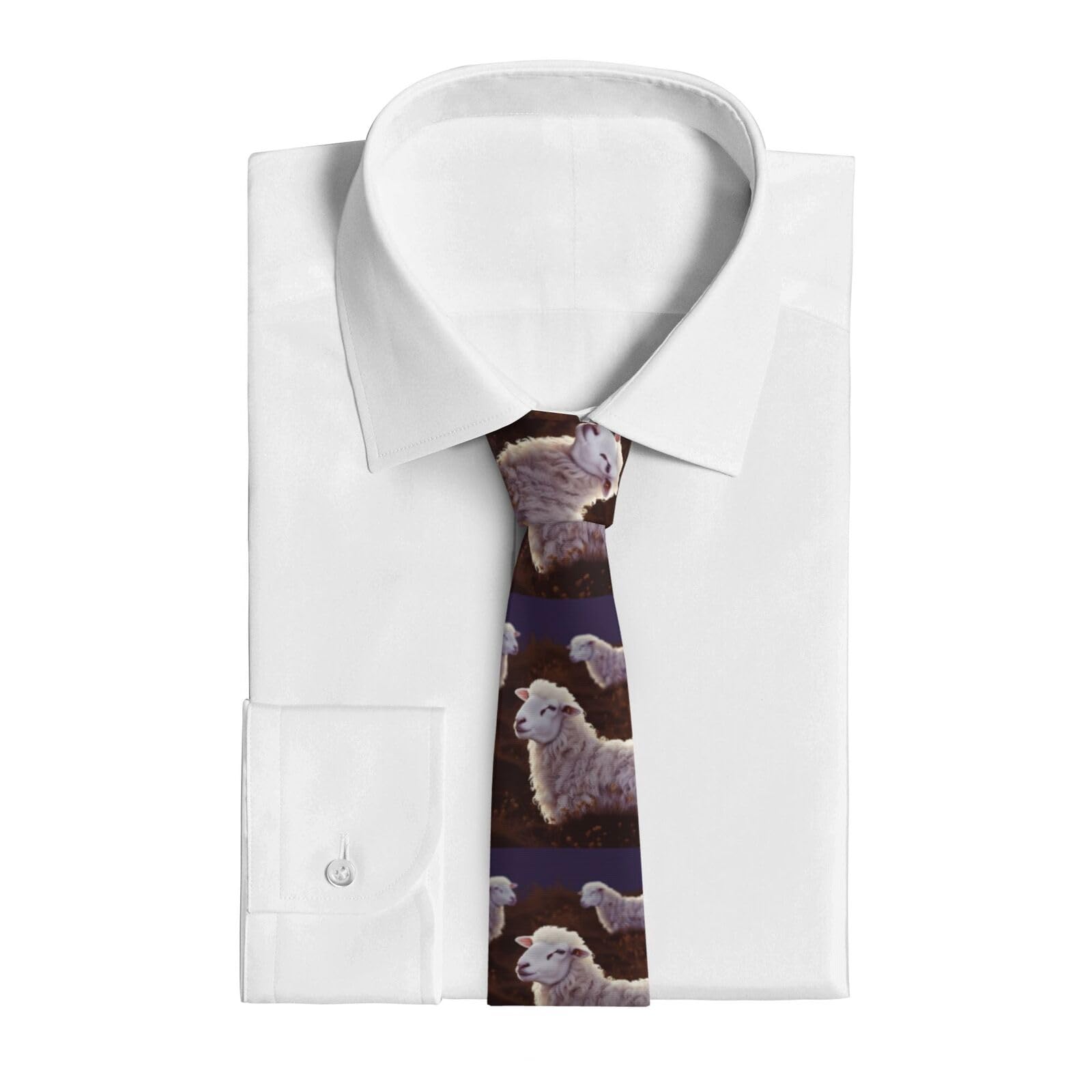 VducK Neckties for Men Business Casual Necktie Men Sheep Ties for Weddings Dances Neck Tie for Men