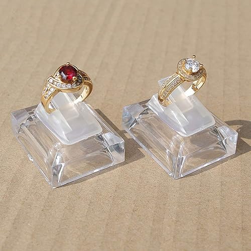 Miniatura 3 de EXCEART 10 unids anillo soporte de exhibición anillo escaparate titular de exhibición de adorno de dedo soporte de exhibición anillo estante de