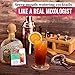 Barillio Rose Gold Bartender Kit - Stainless-Steel Cocktail Shaker Set w/Bamboo Stand - Mixology Bar Tools w/Drink Shaker, Mixer and Muddler for Cocktails - Home Bar Accessories - 23-Pc Bar Set
