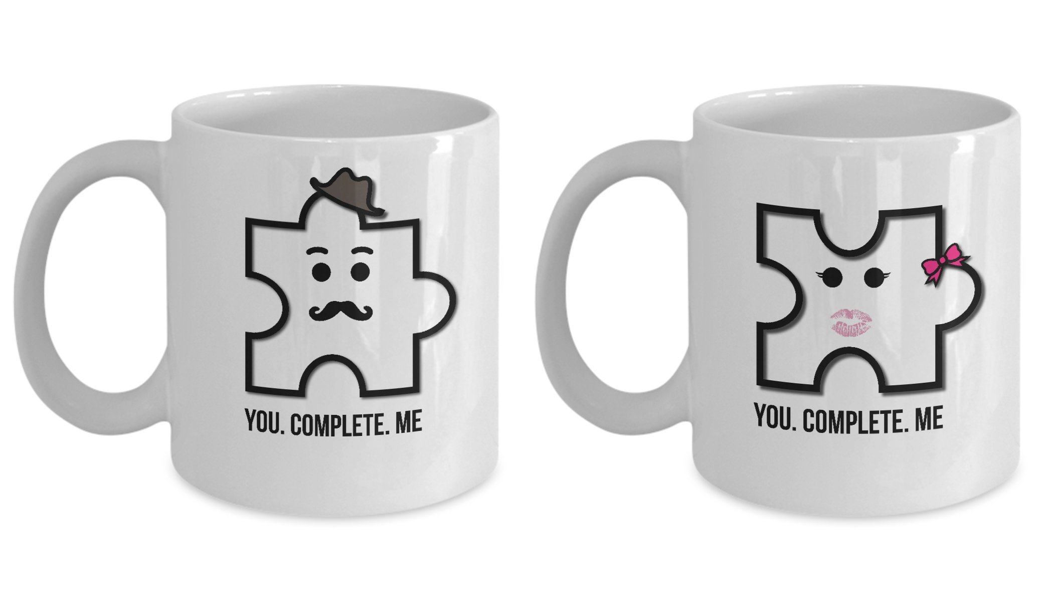 MikMik OnlineCouples Matching Shirts The Funny His Hers Mr Mrs Puzzle You Complete Me Gift Coffee Cup