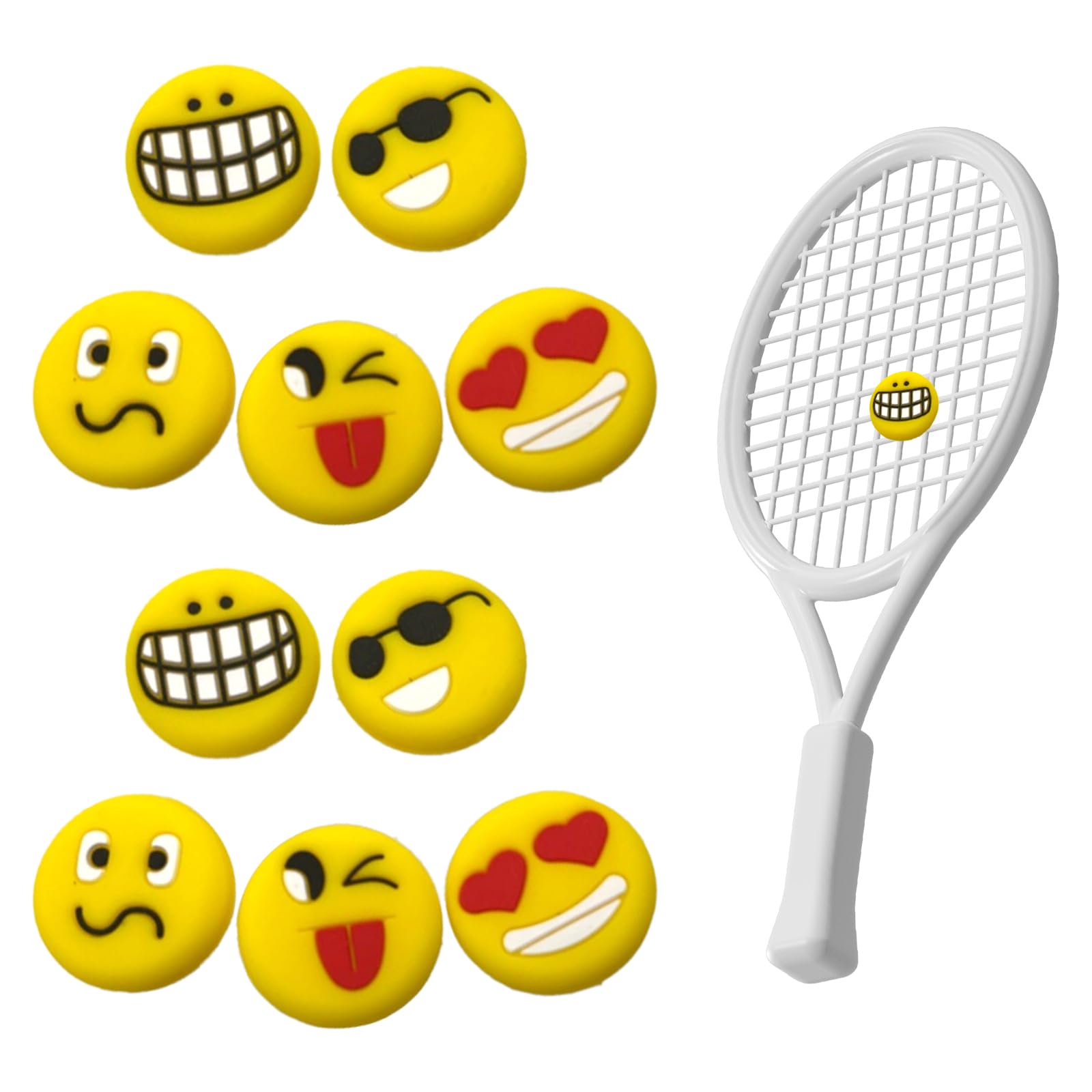 Amortiguador de Tenis,Biluer 16PCS Amortiguador Raqueta Tenis Amortiguador de Silicona Accesorios para Raquetas De Tenis Regalos para Fanáticos del Tenis