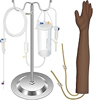 Vista 9 de VEVOR Kit de práctica IV Kit de práctica de flebotomía con piel oscura, kit de práctica de venipuntura, kit de aprendizaje de habilidades