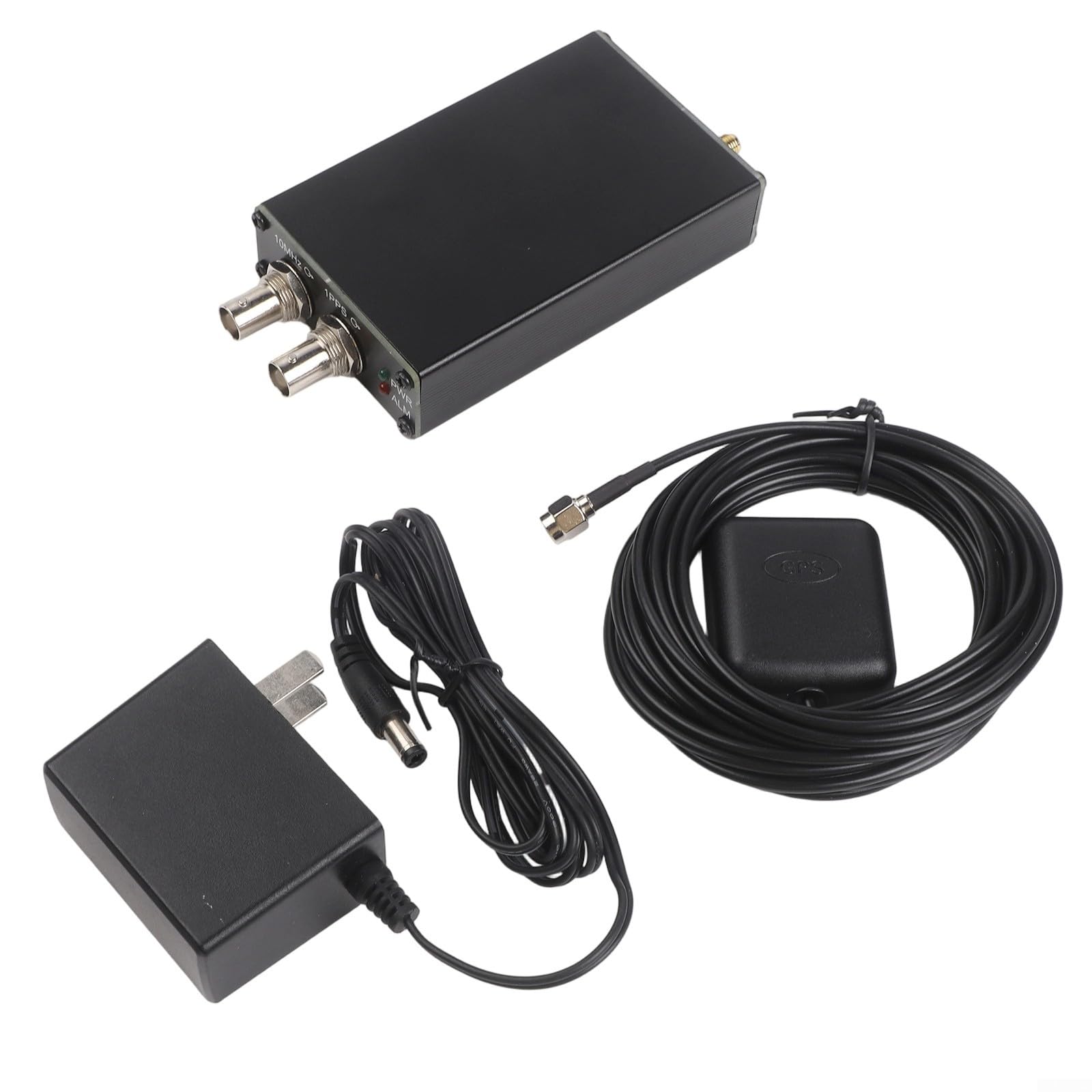 PLL-GPSDO GPS Disziplinierter Oszillator 10MHz Sinus Wave Metallgehäuse DC 6-12V mit Antennenadapter für industrielle Testmessung Laborgeräte