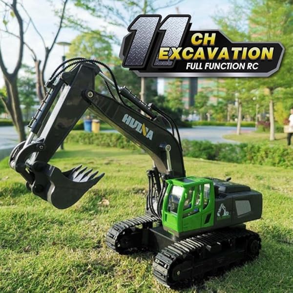 s-ideeÂ® 1558 Ferngesteuerter RC Bagger 1:18 Kettenbagger mit voller Funktion Bagger mit Fernsteuerung, ferngesteuert mit Akku und LadegerÃ¤t – Bild 4