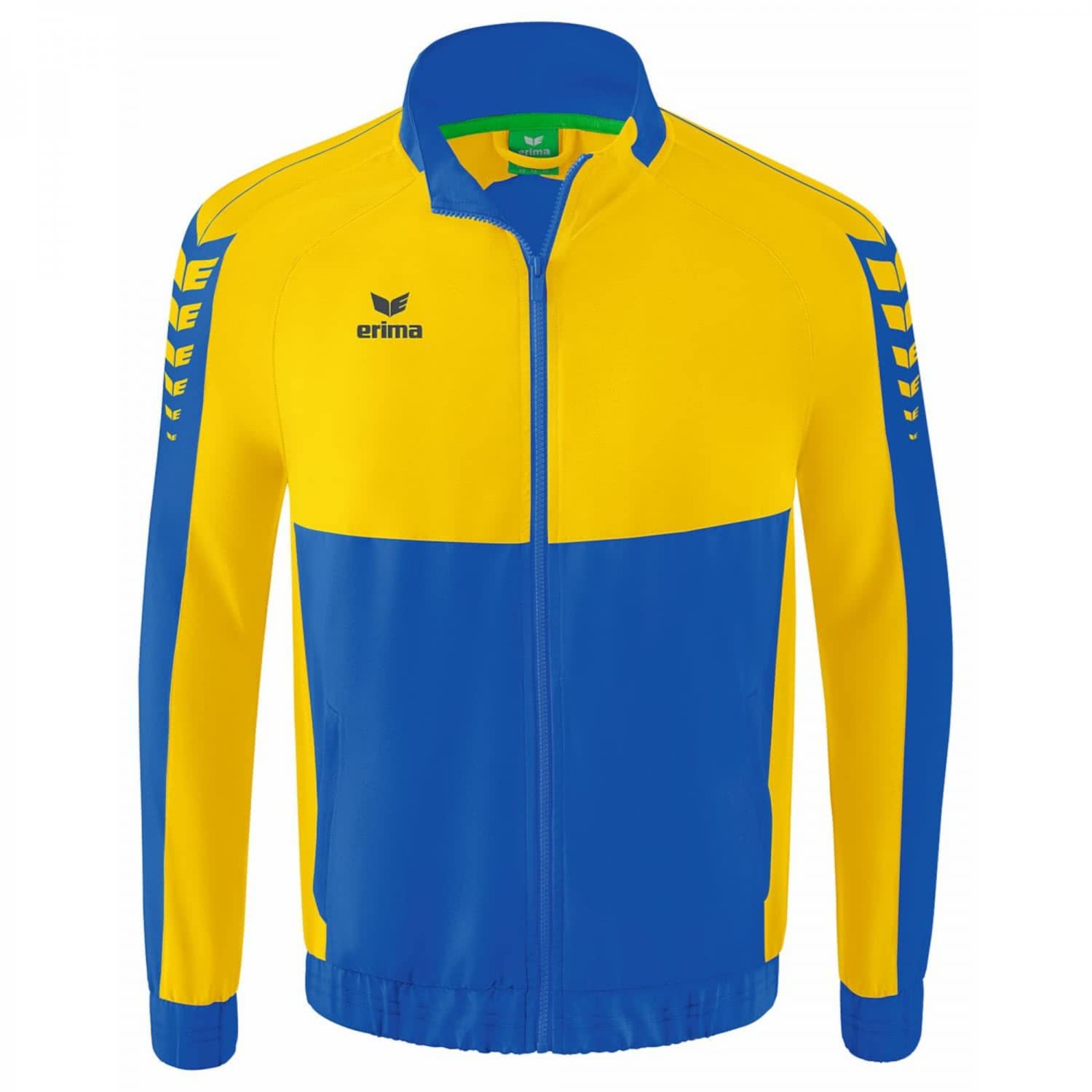 Erima Men's Six Wings Presentation Jacket, New Royal/Yellow, L